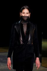 Alexander Wang Fall 2012 Fishnet Turtleneck In Black