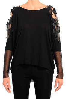 Amen T-shirt Embroidery and Lace Sleeves - Lyst