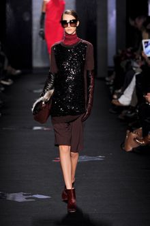 Diane Von Furstenberg Fall 2012 Brown Knee Length Skirt - Lyst