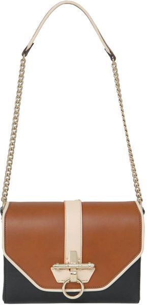 Givenchy Tricolored Leather Obsedia Bag with Chain Strap in Brown - Lyst