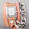 La Mer Collections Malibu Chain Wrap Watch in Silver - Lyst