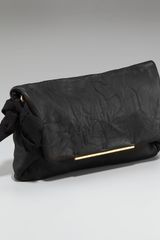 Lanvin Leather Fold-Over Clutch