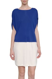 MSGM Two Coloured Tunic Dress - Lyst