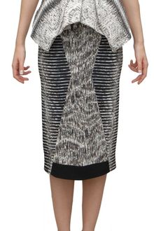 Peter Pilotto Printed Stretch Viscose H Skirt - Lyst
