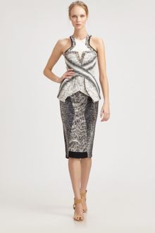 Peter Pilotto Printed Pencil Skirt - Lyst