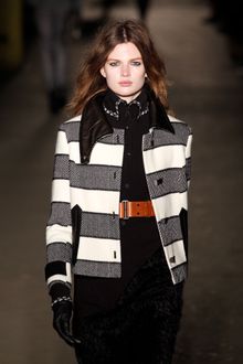 Rag & Bone Fall 2012 Brown Asymmetric Button Down Sweater  - Lyst
