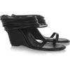 Rick Owens Multistrap Wedge Sandals in Black (multi) - Lyst