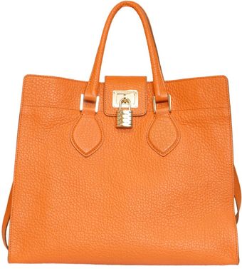 Roberto Cavalli Large Florence Grained Leather Bag - Lyst