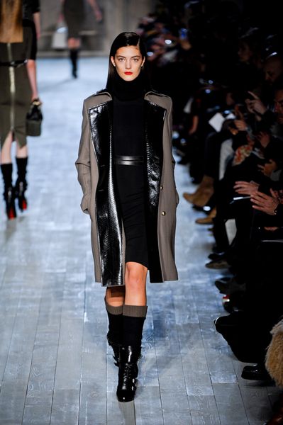 Victoria Beckham Fall 2012 Long Military Styled Coat in Olive Green  in Green - Lyst