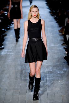 Victoria Beckham Fall 2012 Short Sleeveless Black Dress - Lyst