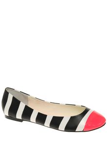 Asos Asos Ladybug Toe Cap Neon Ballet Shoes - Lyst