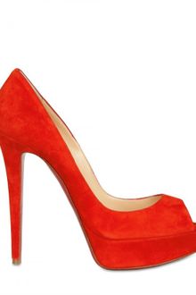 Christian Louboutin 140mm Banana Suede Open Toe Pumps - Lyst