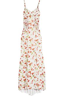 D&G Cherry-print Silk-chiffon Gown - Lyst