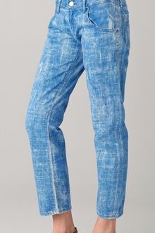 Goldsign His Jean Cropped Boyfriend Jeans - Lyst