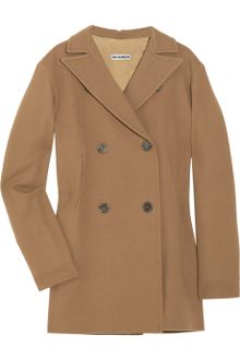 Jil Sander Double-breasted Wool Coat - Lyst