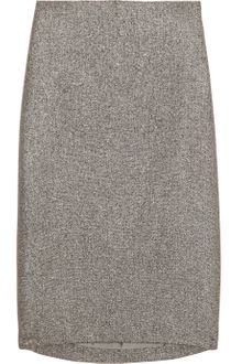Jil Sander Metallic Tweed Pencil Skirt - Lyst