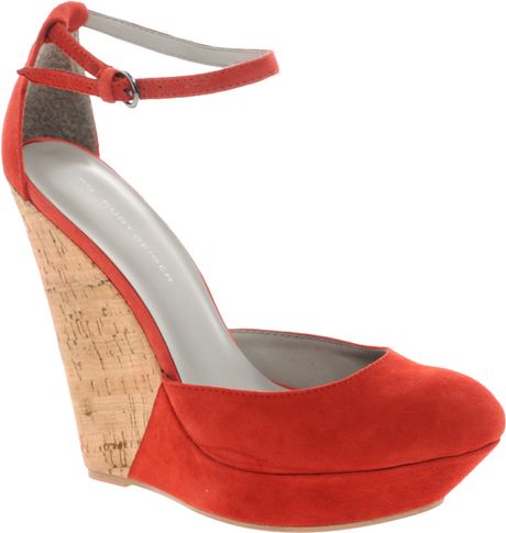 Kg Kg Jemima Platform Wedges in Red - Lyst
