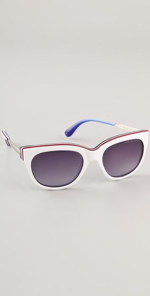Marc By Marc Jacobs Triple Laminate Cat Eye Sunglasses - Lyst
