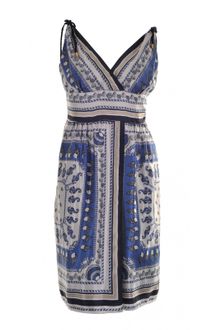 Philosophy di Alberta Ferretti Printed Satin-twill Dress - Lyst