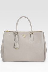 Prada Saffiano Lux Double-zip Tote Bag