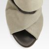 Vera Wang Lavender Stretchy Canvas Leather Slingback Sandals in Beige - Lyst