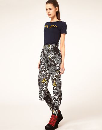 Danielle Scutt Danielle Scutt Trousers in Bandana Print - Lyst