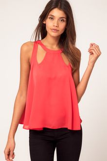 ASOS Collection Asos Swing Cami with Cut Out Details - Lyst
