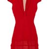 Catherine Malandrino Pointelleknit Dress in Red (poppy) - Lyst