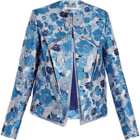 Christopher Kane Splice and Fold Jacket in Blue - Lyst