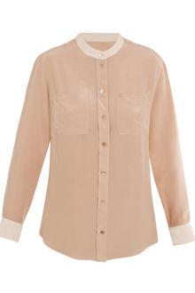 Equipment Bailey Contrast Blouse - Lyst
