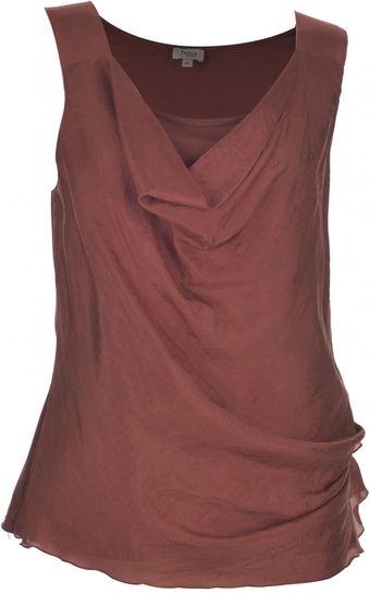 Hoss Intropia Brown Strap Top - Lyst