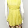 Jason Wu Sleeveless Pleated Blouse in Yellow - Lyst