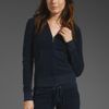 Juicy Couture Terry Long Sleeve Original Zip Hoodie in Blue (regal) - Lyst