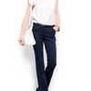 Mango Slim Leg Cropped Trousers in Blue (n1) - Lyst