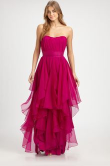 Notte By Marchesa Silk Chiffon Gown - Lyst