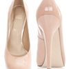 Stuart Weitzman For Scoop Hello Patent Leather Heels in Beige (natural) - Lyst