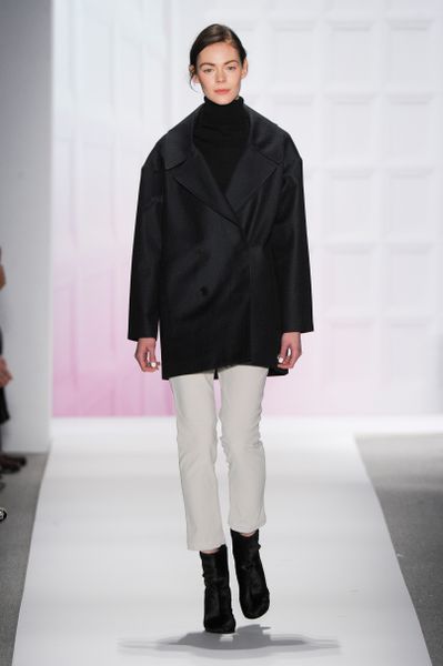 Tibi Fall 2012 Slim Fit Cropped Pants in White - Lyst