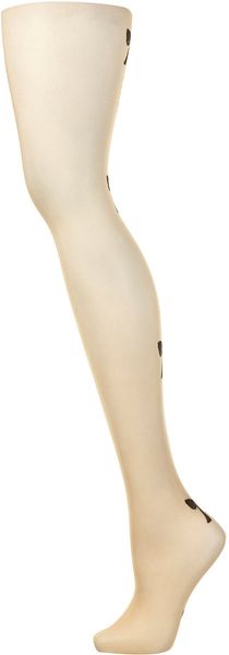 Topshop Bow Seam Back Tights - Lyst