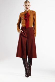 Gucci Silk Crepe De Chine Blouse - Lyst