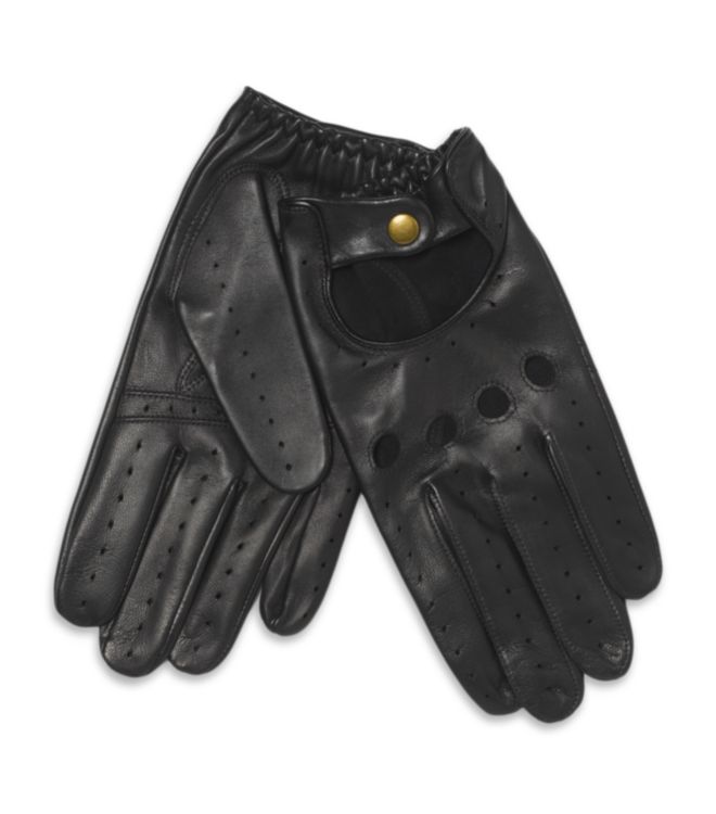 Harrods Classic Leather Driving Glove in Black for Men Lyst