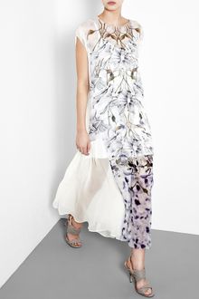 Hermione De Paula Jessica Floral Printed Shirt Dress with Sequin Slip - Lyst