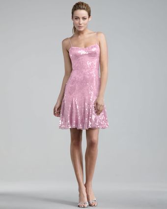 Hoaglund New York Sequin Flounce Dress - Lyst