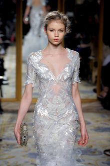Marchesa Fall 2012 Gold Studded Clutch - Lyst