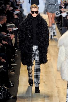 Michael Kors Fall 2012 Grey Tartan Straight-Leg Pants - Lyst