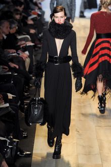 Michael Kors Fall 2012 Lace Up Leather Platform Ankle Boots In Black  - Lyst