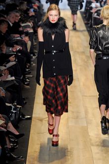 Michael Kors Fall 2012 Buffalo Plaid Knee Length Wool Skirt - Lyst