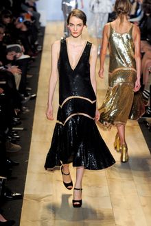 Michael Kors Fall 2012 Black Platform High Heel Leather Sandals  - Lyst