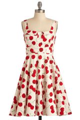 ModCloth Pull Up A Cherry Dress