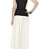 Preen Diamond Twotone Sandwashedsilk Dress in White - Lyst