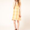Wrangler Checked Dress in Yellow - Lyst